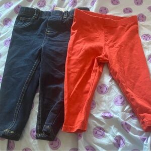 Kids' Black and Orange Pants Set
